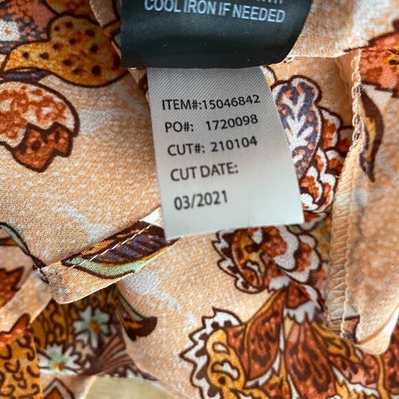 Torrid Lexie Top Floral Chiffon Multicolored Short Sleeve HI Low NWT Women's 2X - Picture 10 of 10